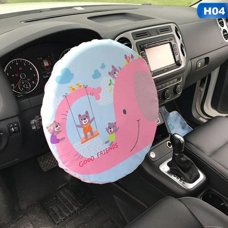 Против пригорания защита автомобиля солнцезащитный крем Авто Крышка рулевого колеса солнцезащитный козырек тепла 38 см Диаметр
