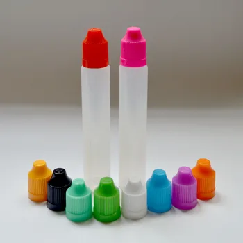 

2000pcs Liquid Bottle 30ml Bottle Pen Shape PE Bottle with Childproof Cap and Long Thin Tip E Liquid Bottle