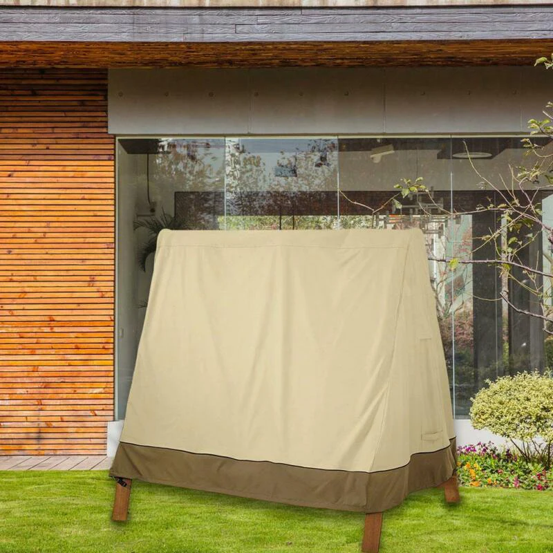 

Open Air Three Seater A-Frame Swing Set Cover Sunscreen UV Protection Waterproof Top Cover Canopy Dustproof Dust Cover