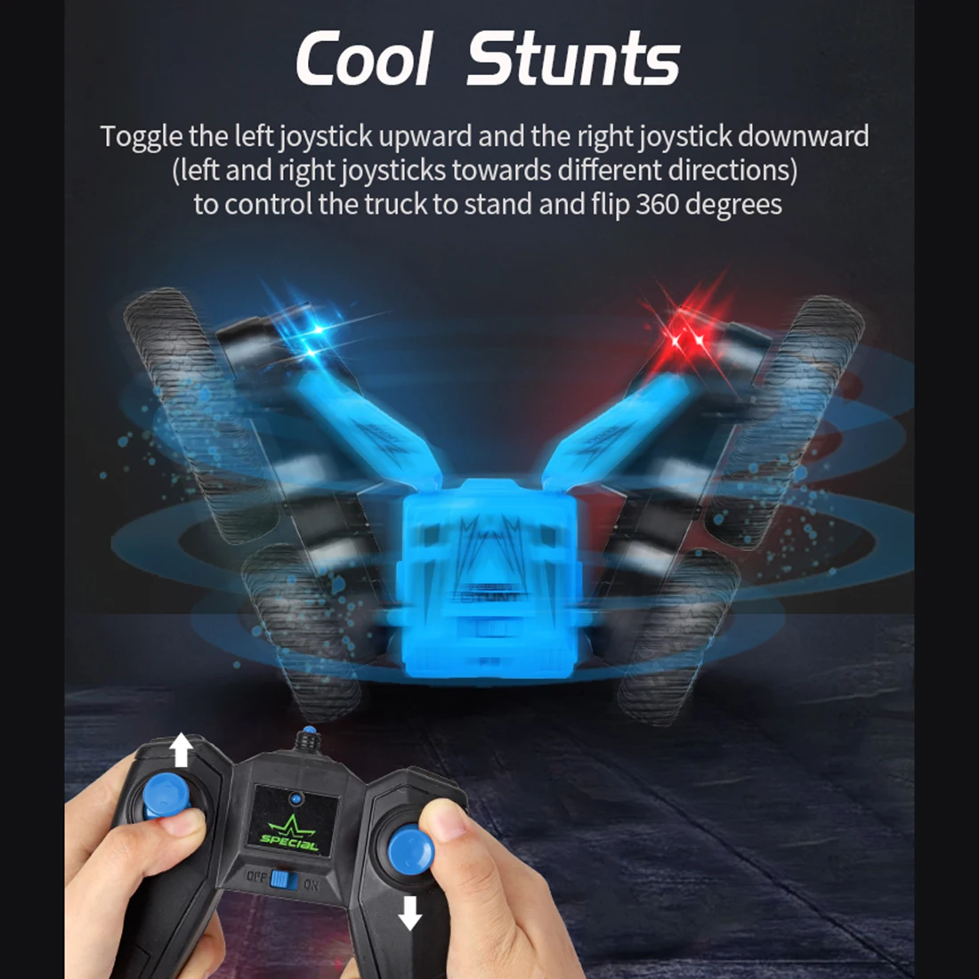 JJRC Q71 2 4G RC Double Sided Rotating Car RC Charging Stunt Car Remote Control Deformation 4