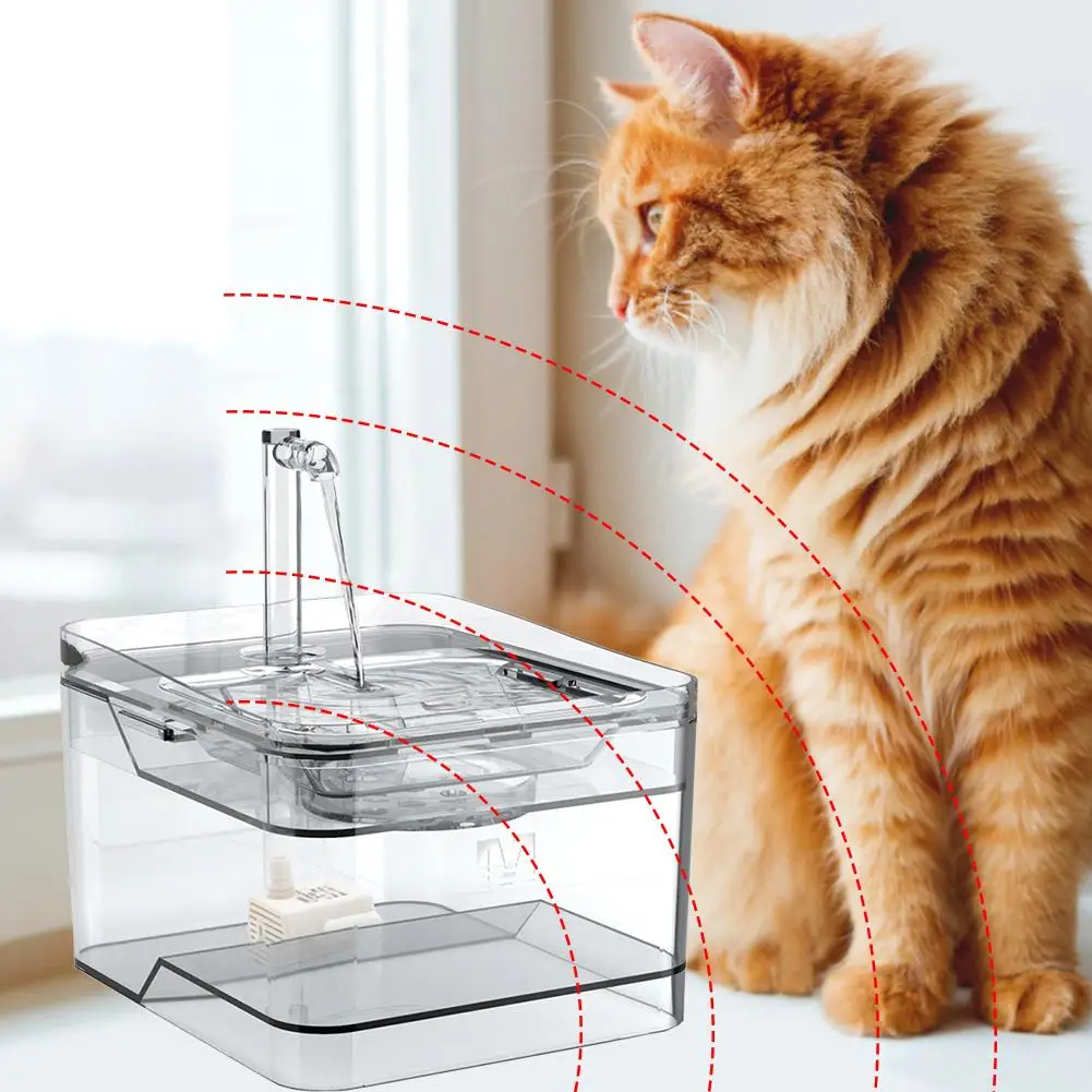 Pet Dispenser Smart Sensor Pet Silent Dispenser Dog Dispenser Filter USB Powered Pet Fountain Dispenser