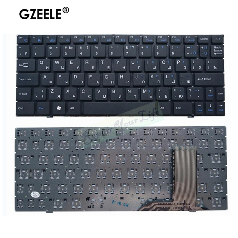 Клавиатура для ноутбука GZEELE US/RU для Prestigio для Smartbook 116A 116A01 116A02 116A03 PSB116A PSB116A01BFW - Цвет: RU