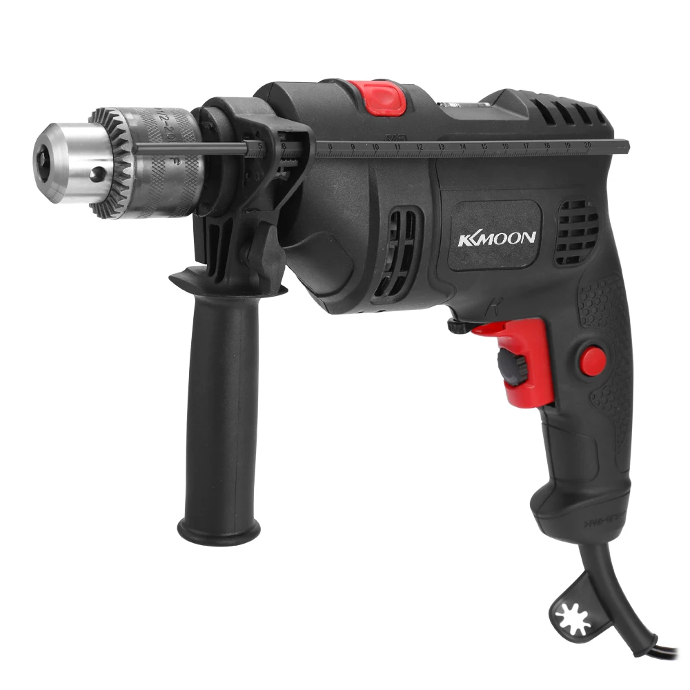 

Multifunctional High Power 220V Electric Drill Electric Hammer Dual-use Adjustable Speed Positive Negative Rotation Tool Kit