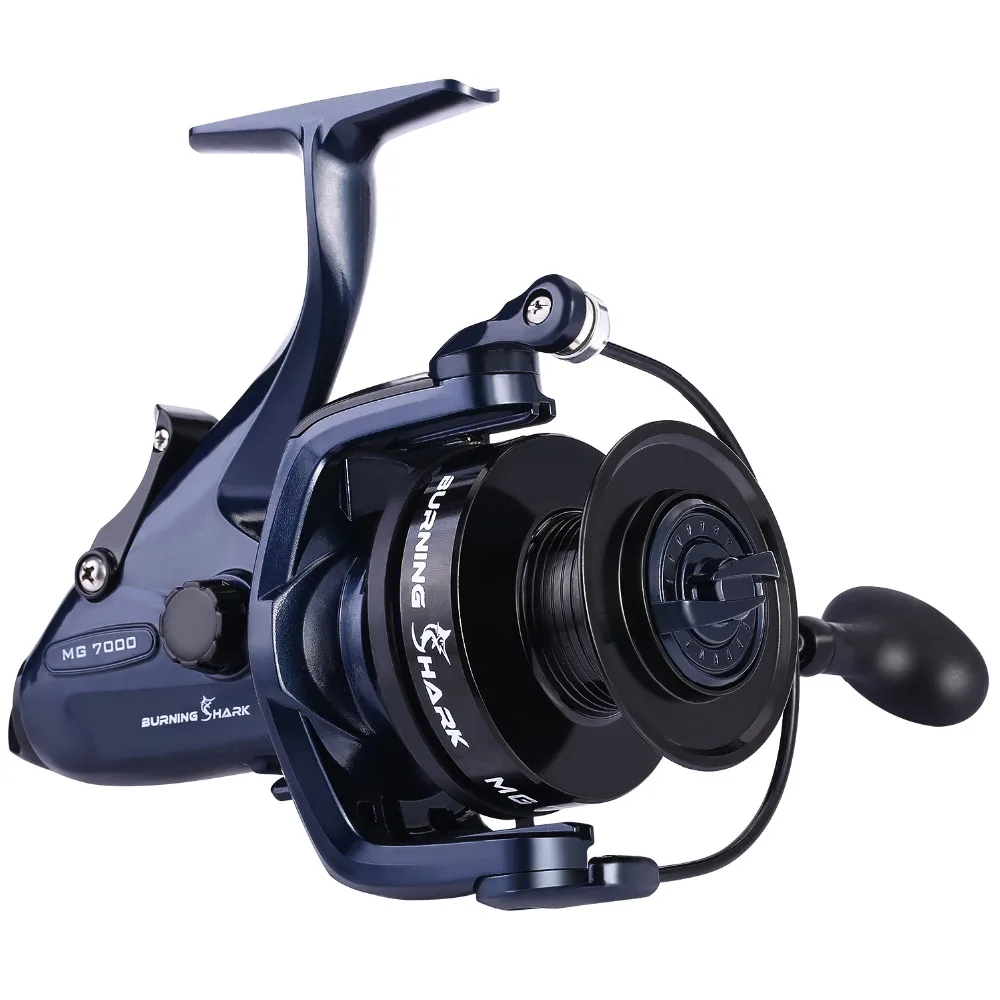 Sougayilang MG7000 Spinning Reel 13+1BB Sea Fishing Reel Feeder Carp Reels Fishing Tackle Coil De Pesca 9-14KG Drag Fish