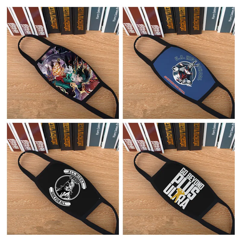 Аниме мой герой Academy Midoriya izku Deku косплей маски All Might Boku no Hero Academy хлопок Половина лица уличная спортивная маска