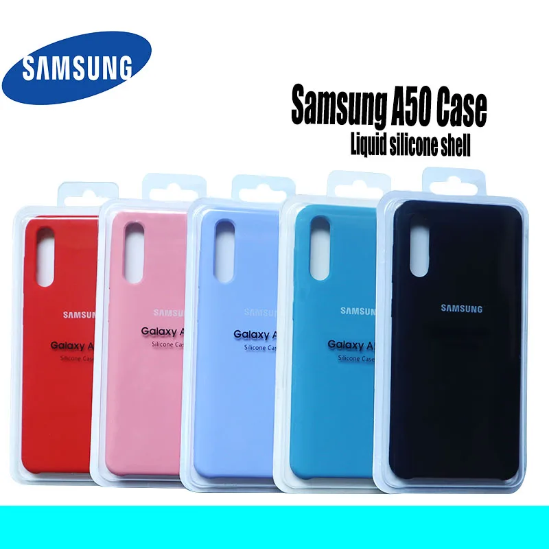Чехол для Samsung A50 оригинальный мягкий защитный чехол из жидкого силикона Galaxy A70