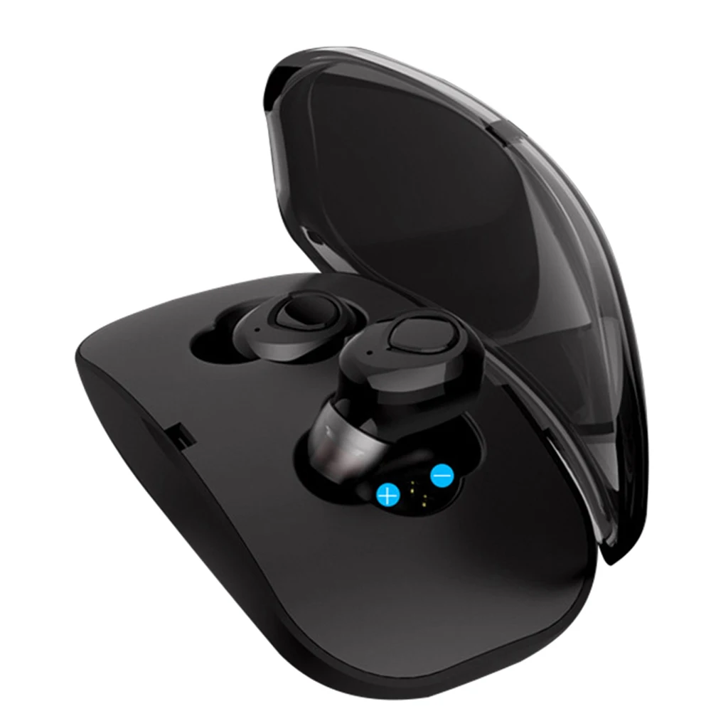 Черный IPX5 водонепроницаемые беспроводные наушники X18 TWS спортивные Bluetooth наушники HiFi супер бас гарнитуры игровые музыкальные наушники с микрофоном - Цвет: Черный