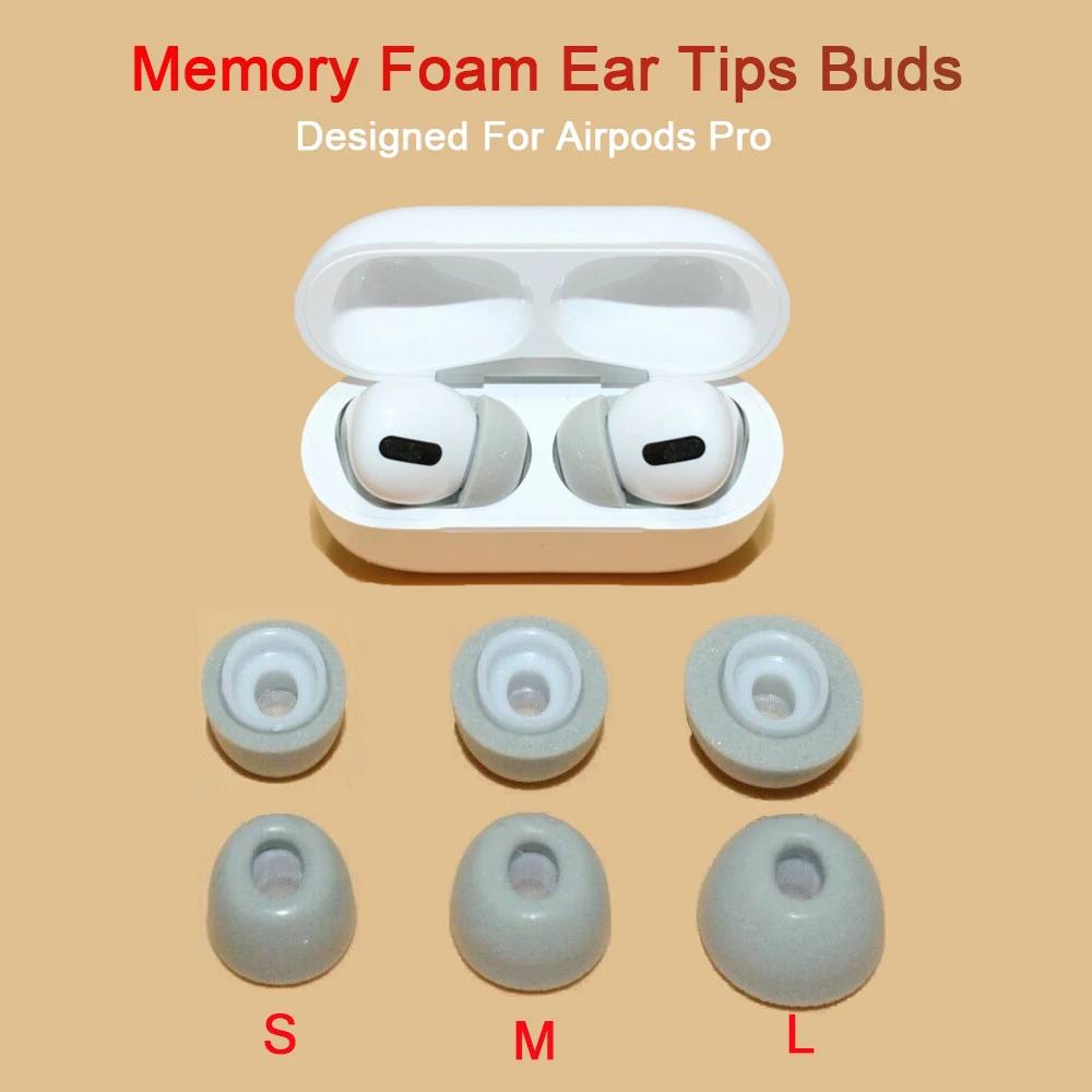 Memory Foam Earphone Earplugs Foam Ear Pads Airpods Pro 1pair Pro