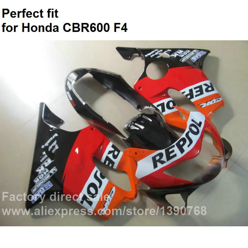 Абсолютно обтекатель комплект для Honda Красный Белый Черный CBR 600 F4 1999 2000 Обтекатели CBR600 F4 99 00 FX36