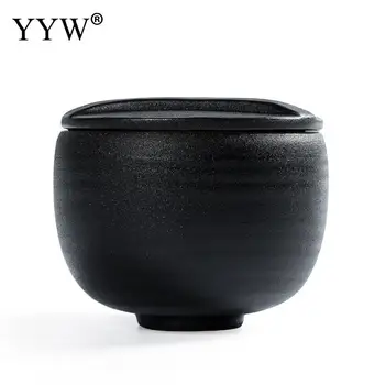 

Handmade Japanese Ceramic Tea Caddy Kitchen Storge Can Small Tea Storage Tank Portable Tea Box Pu'Er Tea Black Tea Tea Tin