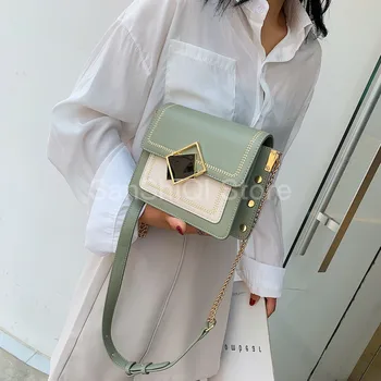

Luxury Rivet Woman Crossbody Bags 2020 High Quality Brand Women Handbags Famous Designer Chain Female Messenger Bag Shoulder Bag