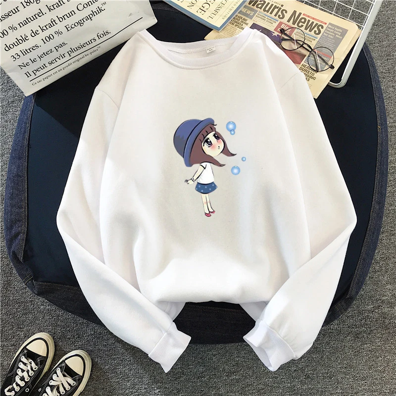 Свитера с логотипами из мультфильмов, толстовки с капюшоном sudaderas mujer, мягкая свободная спортивная одежда с длинными рукавами, модный