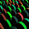 50pcs/lot Growing In Dark Ring 6mm Band Colorful Luminous Women's Cute Ring Party Gift Wholesale Jewelry 3