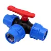 PE three-way quick connect valve plastic valve T-type valve inner diameter 20/25/32mm quick connect plastic three-way valve ► Photo 3/6