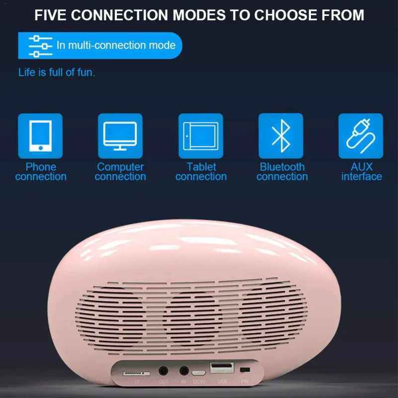 Усовершенствованный динамик Bluetooth динамик температура Радио электронный будильник многофункциональные часы беспроводной сабвуфер