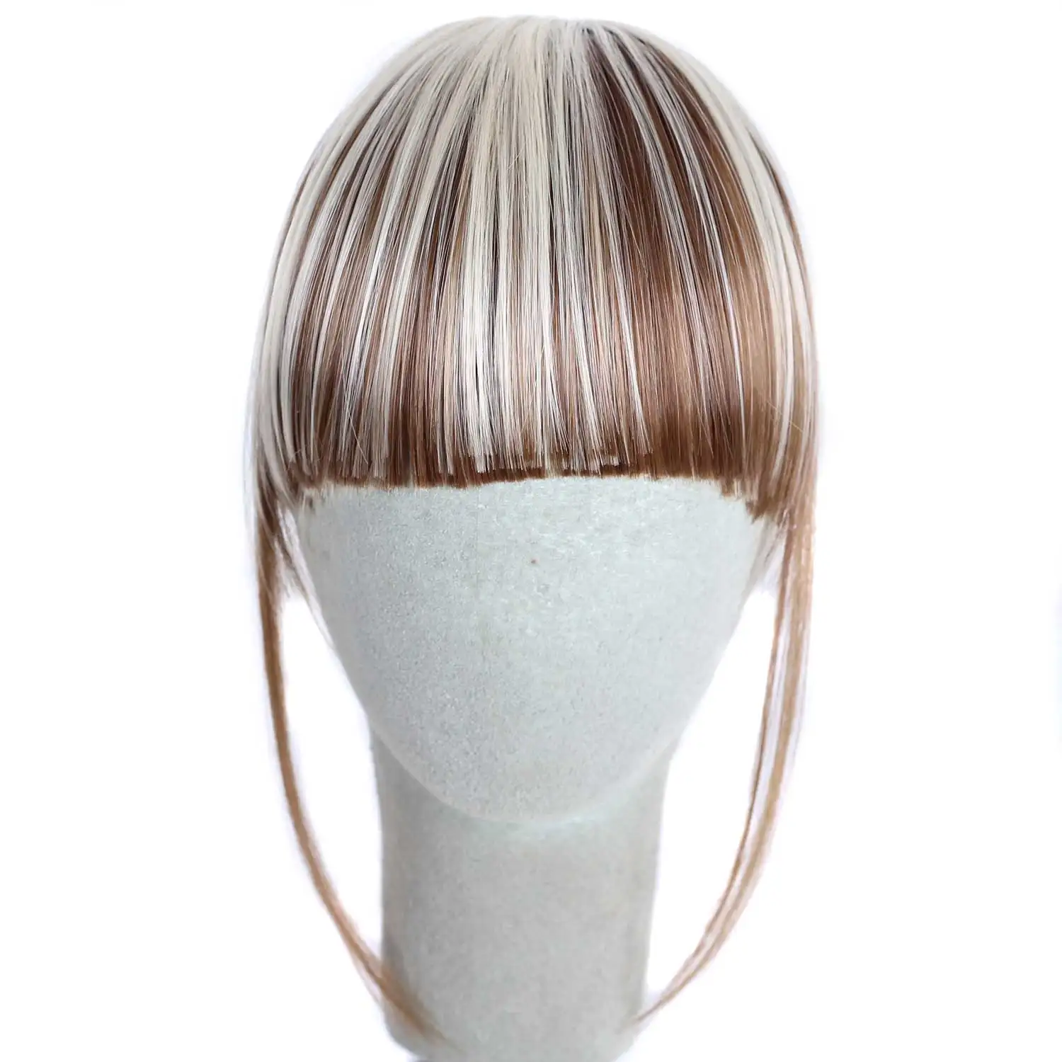 Очаровательные волосы 6 дюймов 11 цветов Gentlewoman челка шиньон аксессуары синтетическая имитация челок волосы на заколках для наращивания - Цвет: 6H613