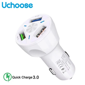 

Universal Motorcycle Car Charger USB Quick Charge QC3.0 Ports Car Cigarette Lighter Adapter For Smart Phone QC Car Phone Charger