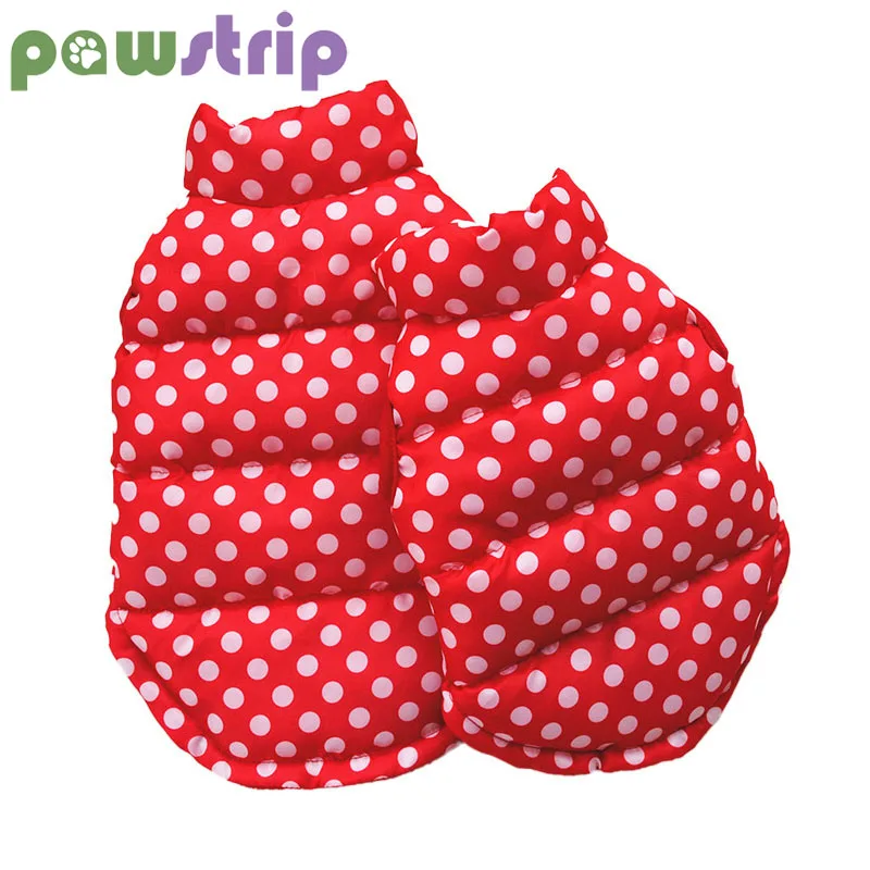 

S-XXL Warm Dog Clothes Winter Dog Coat Dot Puppy Jacket Coats Chihuahua Pet Winter Clothes For Small Dogs French Bulldog Yorkies