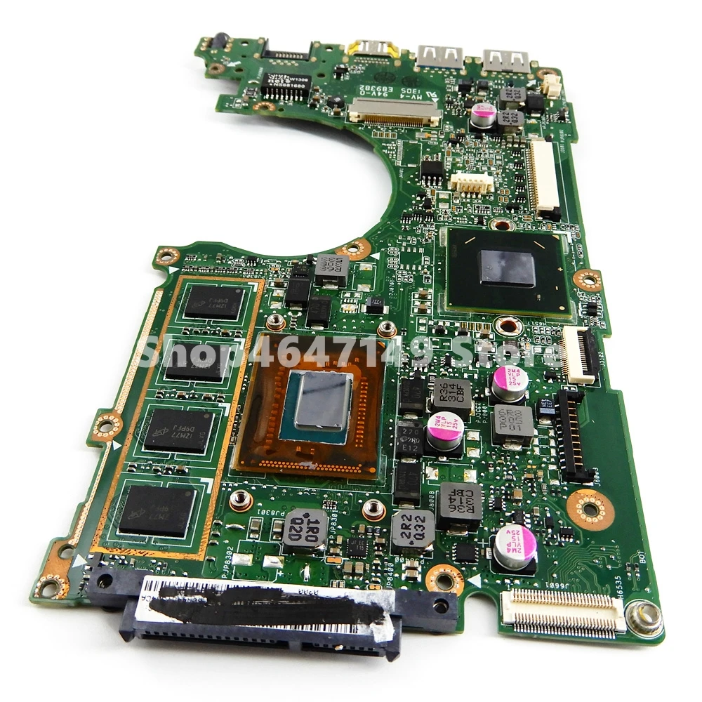  X202E I3-3217 CPU 4GB RAM Motherboard REV 2.0 For ASUS X202 X202E S200E X201E S200 Laptop Notebook 