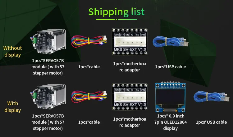 STM32 3D принтер Закрытая петля шаговый двигатель MKS SERVO57B с адаптером для прямого подключения к материнской плате