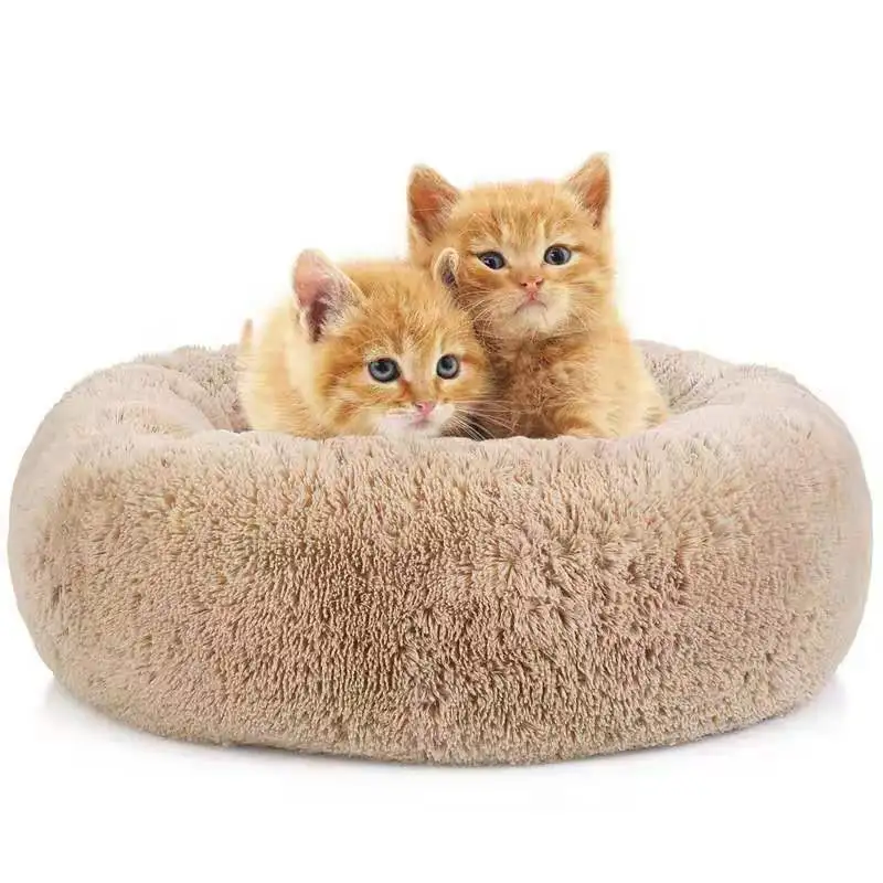 

BDTHOOO 100% Cotton Deep Sleeping Round Cat Bed velvet autumn winter Beds Pet Products Cushion mattress small medium dogs