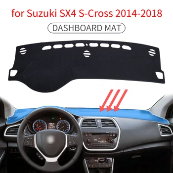 

Smaee for Suzuki SX4 S-Cross 2014~2019 Anti-Slip Mat Dashboard Cover Pad Sunshade Dashmat Accessories SX-4 SX 4 S Cross SCross