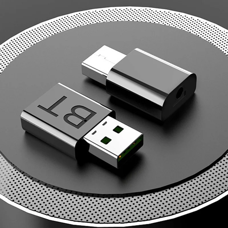 Bluetooth 5,0 аудио передатчик приемник USB адаптер для ТВ ПК автомобильный динамик черный