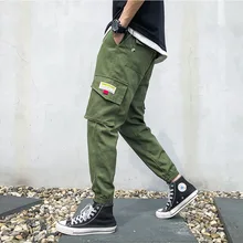 Мужские осенние зимние уличные брюки карго с несколькими карманами, мужские повседневные спортивные штаны, мужские мешковатые штаны для бега, рабочие штаны, спортивные штаны