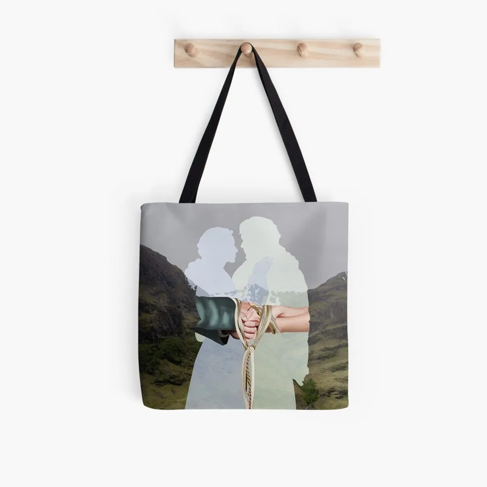 Women Shopper bag I LOVE outlander Printed Kawaii Bag Harajuku Shopping Canvas Shopper Bag girl handbag Tote Shoulder Lady Bag