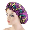 New Extra Large Sleep Cap African Print fabric Ankara hair bonnet Satin Lined sleep cap Night Sleep Hat Ladies Turban ► Photo 3/6