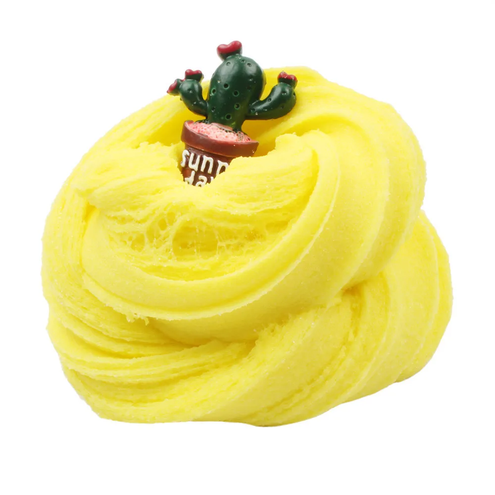 Colorful Mixing Cloud Cotton Candy Slime Fluffy Polymer Anti Stress Slime Sludge Cotton Mud Toy Toys For Children #A