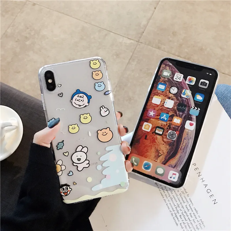 Японский Корейский мультфильм Charlie Коричневый чехол для телефона для iPhone 11 11Pro MAX X XS MAX XR 6 6S 7 8 Plus Мягкий ТПУ чехол s Coque Fundas