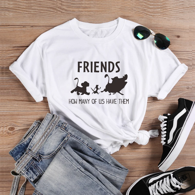 Женская футболка с надписью Friends | одежда