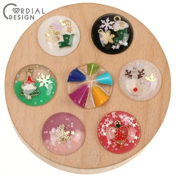 

Cordial Design 50Pcs Earring Accessories/DIY Pendant/Resin Beads/Christmas Style/Hand Made/Jewelry Findings & Components/Charms