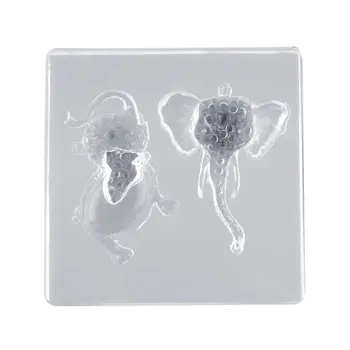 

Crystal UV Epoxy Silicone Mold Handmade DIY Jewelry Transparent Resin Elephant Shape Mould for Crafts
