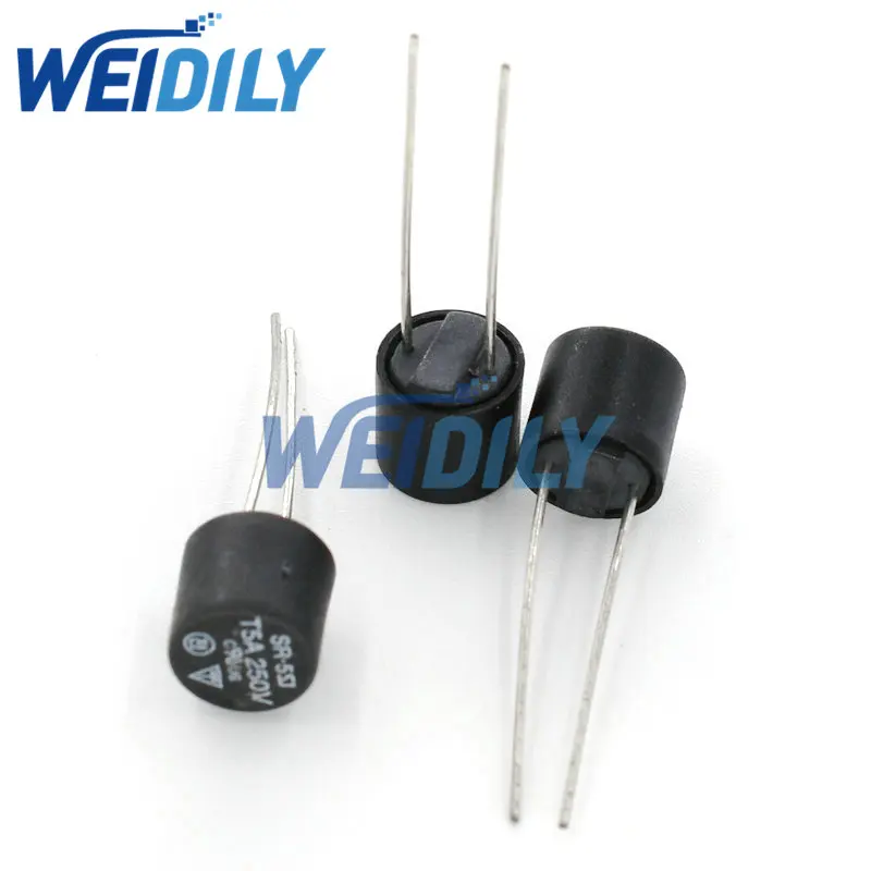 Cylindrical Fuse Kit Slow Blow T2A T3.15A T4A T5A T6.3A 250V 2A-6.3A SR-5 2Pin Assortment Kit 5Kinds Each 10PCS 50PCS