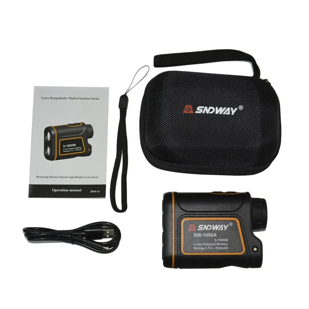 SNDWAY SW-1000A Monocular Telescope Laser Rangefinder 1000m Trena Laser Distance Meter Golf Hunting laser Range Finder