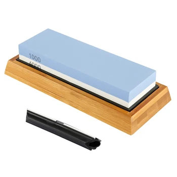 

5pcs Knife Sharpener Whetstone Sharpening Stone Double Side 1000/6000 Grit Grinding Stone System Stone Honing Kitchen Tool