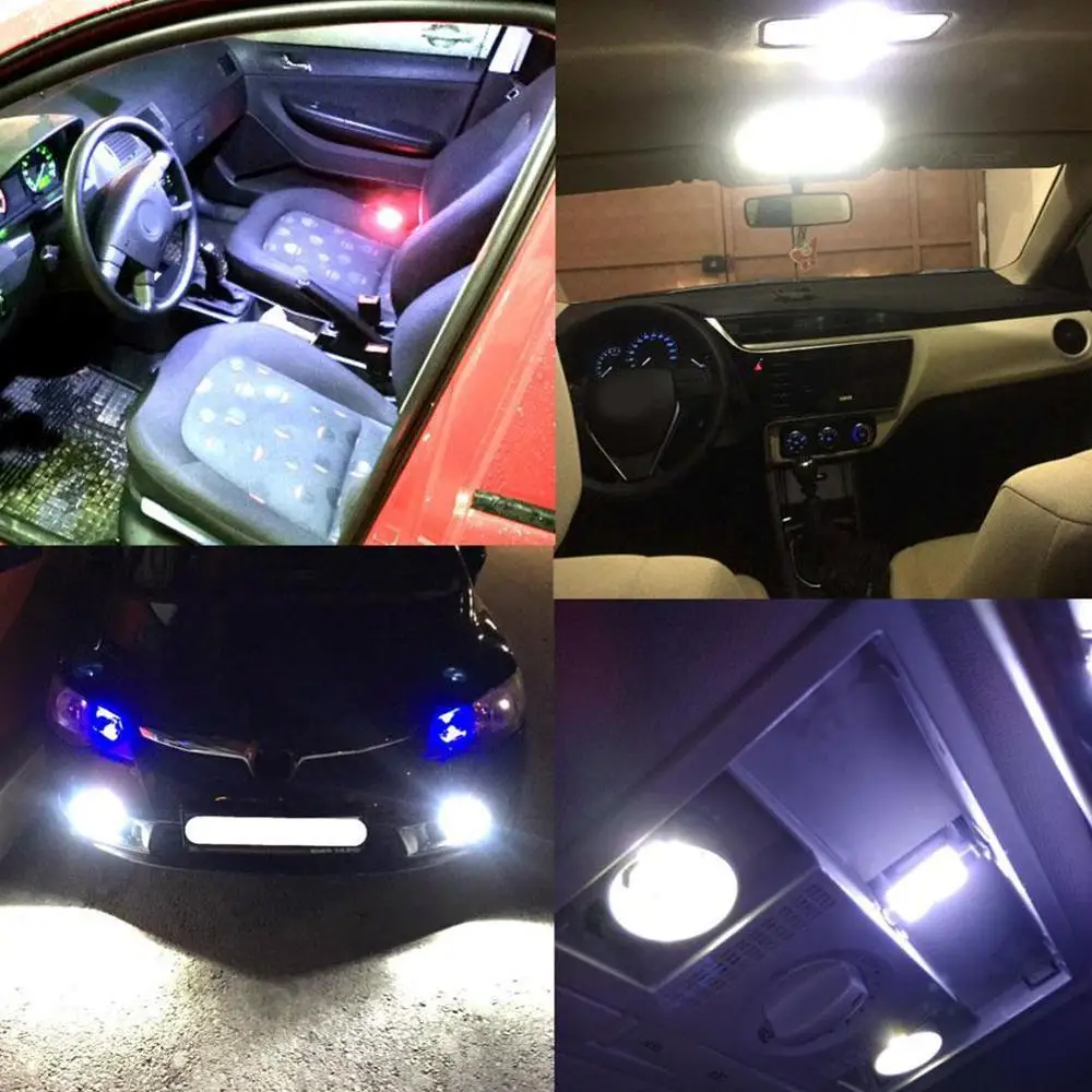 2 шт w5w светодиодный T10 Светодиодный лампочки Canbus 30301 SMD 3014 для автомобильных огней