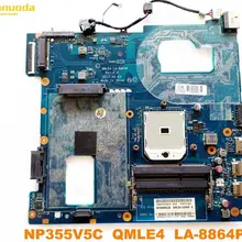 Оригинальная материнская плата для ноутбука samsung NP355V5C NP355V5C QMLE4 LA-8864P протестирована