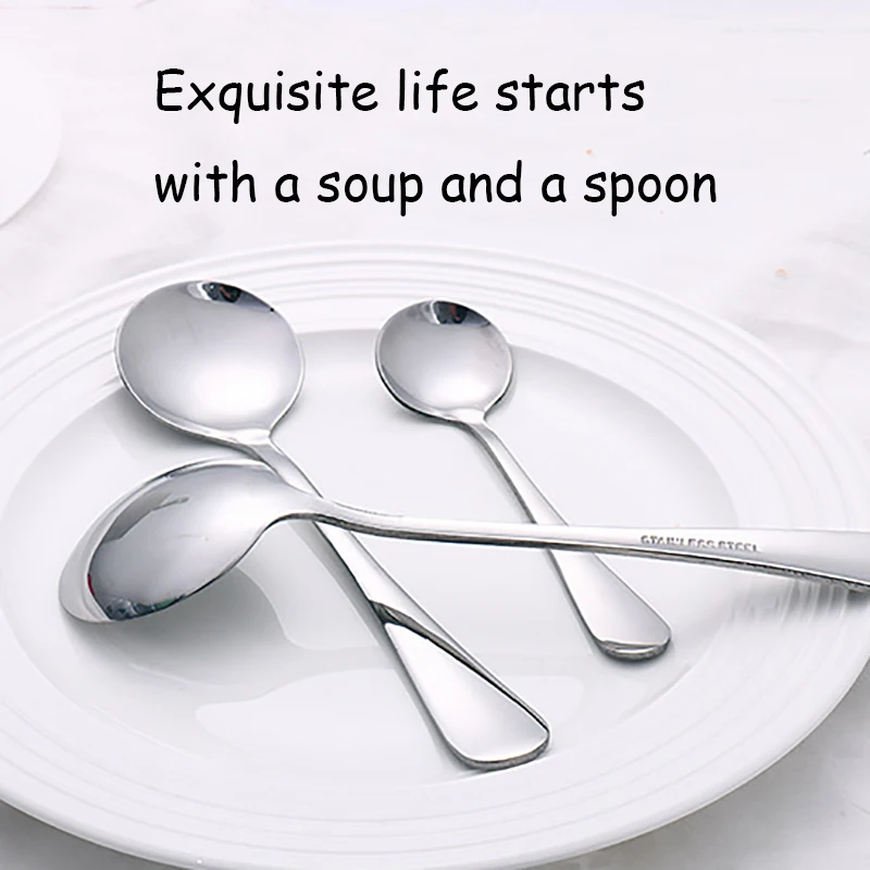 Ложка из нержавеющей стали с длинной ручкой ST ложка для перемешивания мороженого