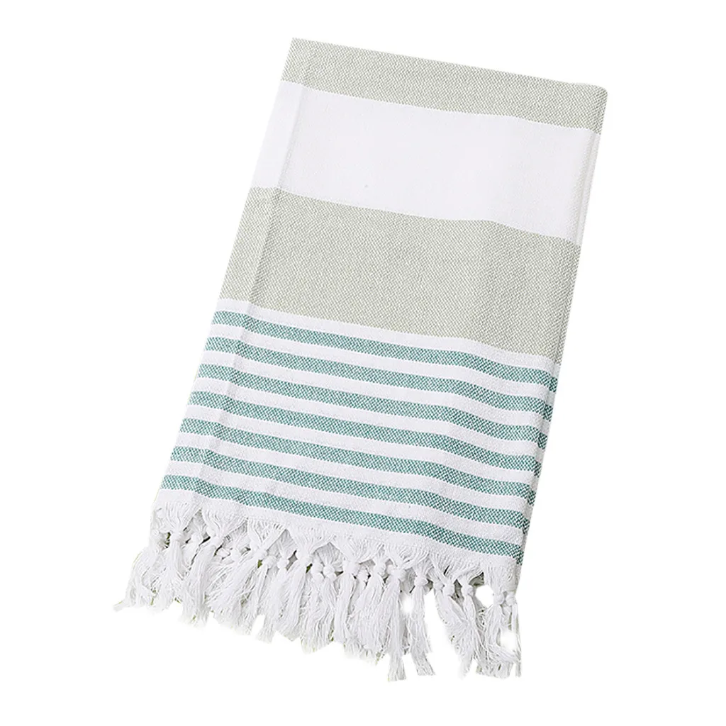 K Light Dark Green Полотенце для пляжа Vogue, турецкое, хлопок, с кисточками, для ванны, пляжа, спа, сауны, йоги, с бахромой, жаккардовое, универсальное полотенце - Цвет: K Light Dark Green