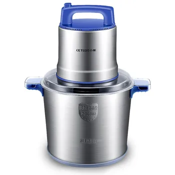 

8L/10L/12L Commercial High Power 304 Stainless Steel Meat Grinder Automatic Shredder Pepper Garlic Crusher Equipment