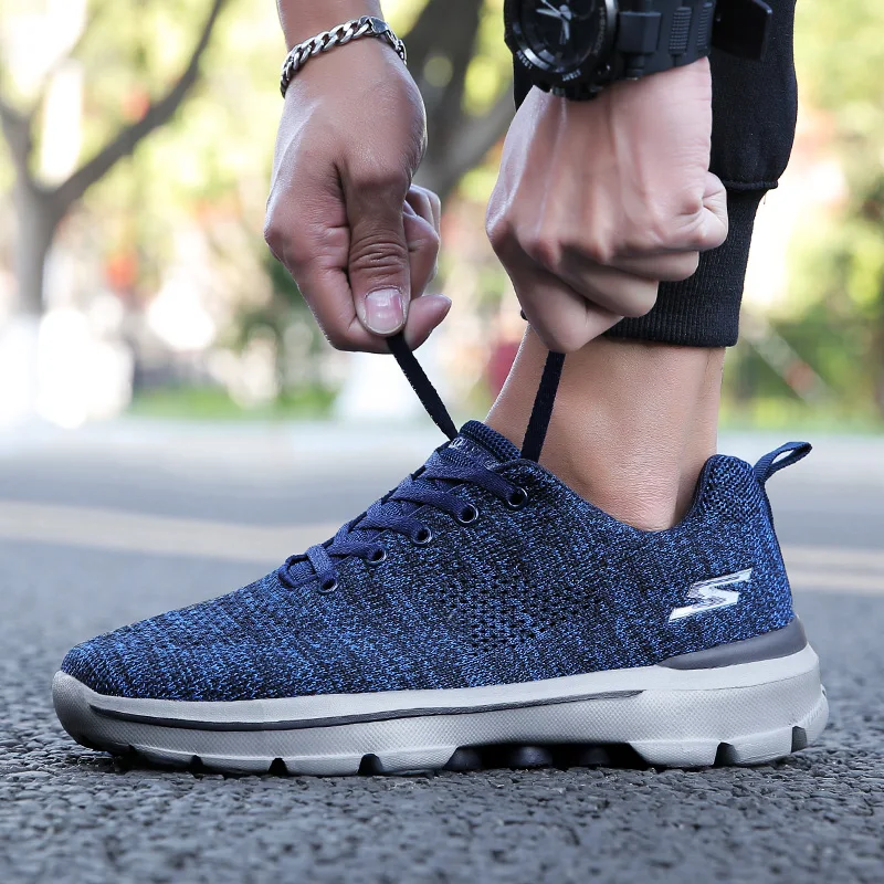 Air mesh sports running shoes Breathable sports shoes Men's comfortable walking Comfortable jogging shoes Men's sports shoes