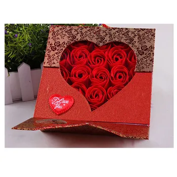 

25pcs Soap flowers Hand-made rose Manufacturers direct soap flower gift box Christmas and valentine's day gifts