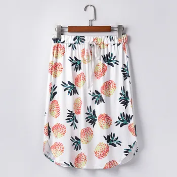 

Fashion Women's Casual Print Elastic Waist Split Skirt Holiday Beach Skirt summer Outdoor Beach Fashion Skirt юбка