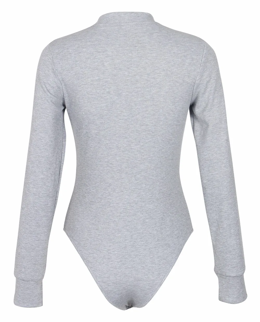 2020 Autumn Women Sexy V Neck Knitted Bodysuit Long Sleeve Buttons Rompers Casual One-pieces Bodysuit Club Party Outfits PL0446M