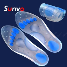 

Premium Silicone Orthopedic Insoles for Men's Women's Shoes Sweat Inserts Plantar Fasciitis Flat Feet Arch Support Gel Insoles