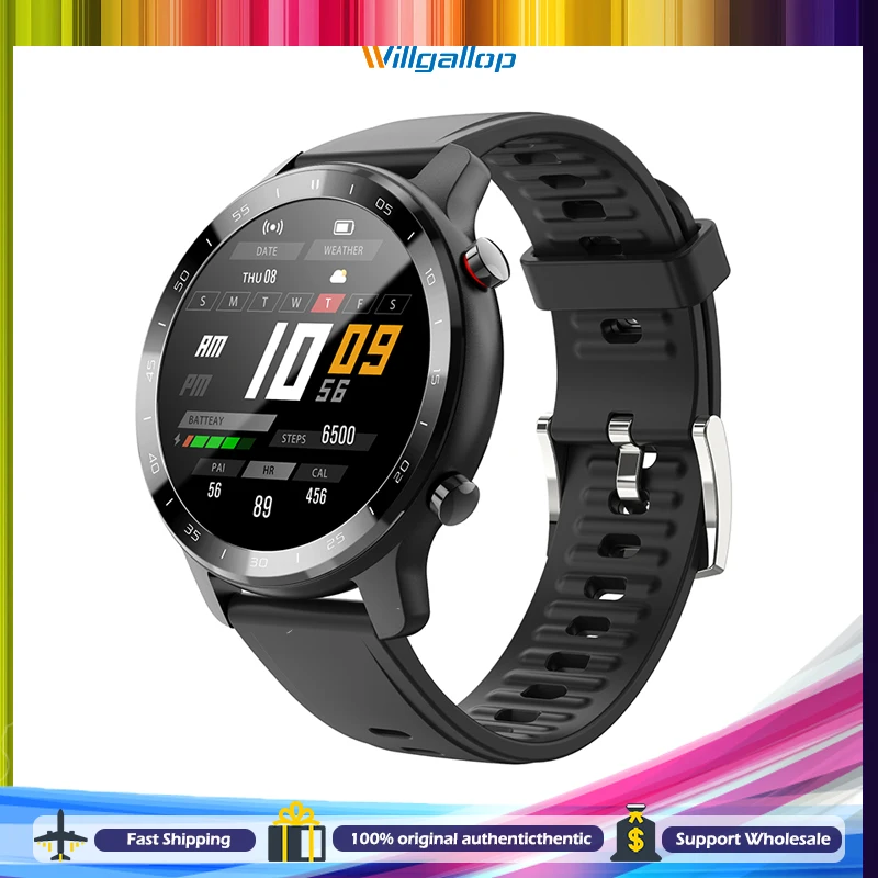 Willgallop W30 Men's Smart Watch Women Fashion Heart Rate Information Remind Sport Compatible with Android IOS Xiaomi Huawei
