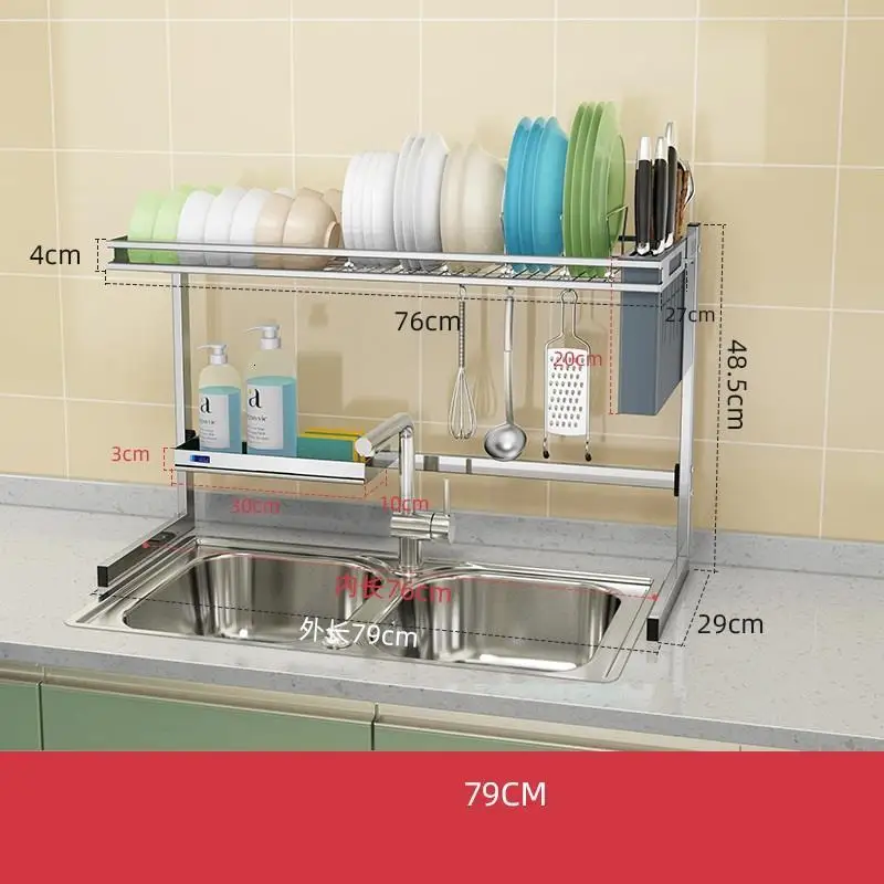 MODEL G Almacenamiento сушилка для посуды Nevera раковина Органайзер De Cozinha нержавеющая сталь Organizador Cocina Mutfak кухонная стойка - Цвет: MODEL G